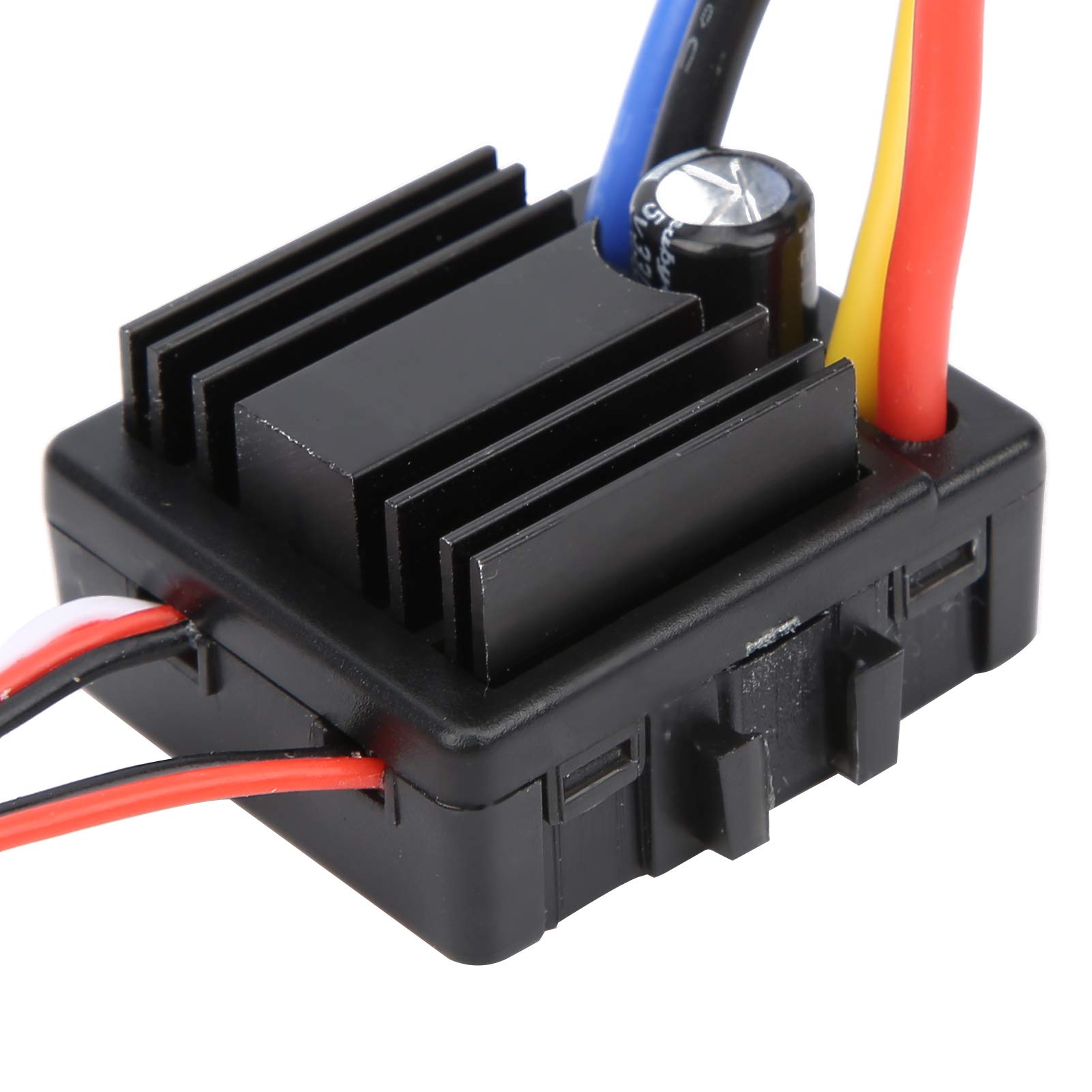 Controlador de velocidad electrónico cepillado 80A, ESC con tarjeta de programa para coche RC 1/8 1/10, ESC RC impermeable a prueba de polvo con protección contra