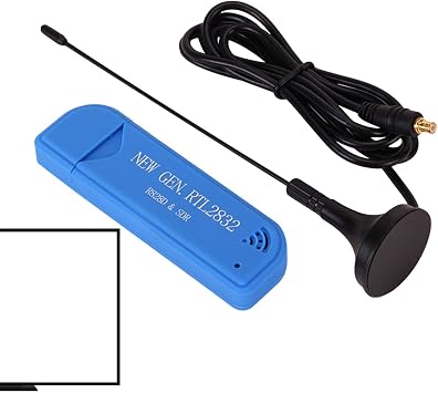USB RTL-SDR Receiver Set - Rtl2832u Tuner and Antenna, Cost-Effective Custom Radio | Rtl Sdr Adapter with Mcx Connector, Sdr Software Bundle for Exploring Wireless Communications