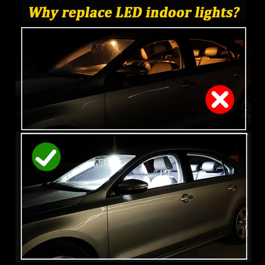14 pz Nessun errore Bianco Canbus LED Lampadine per auto, per Cadillac STS 2005-2011 Mappa Cupola Tronco Lampada targa interna Pacchetto