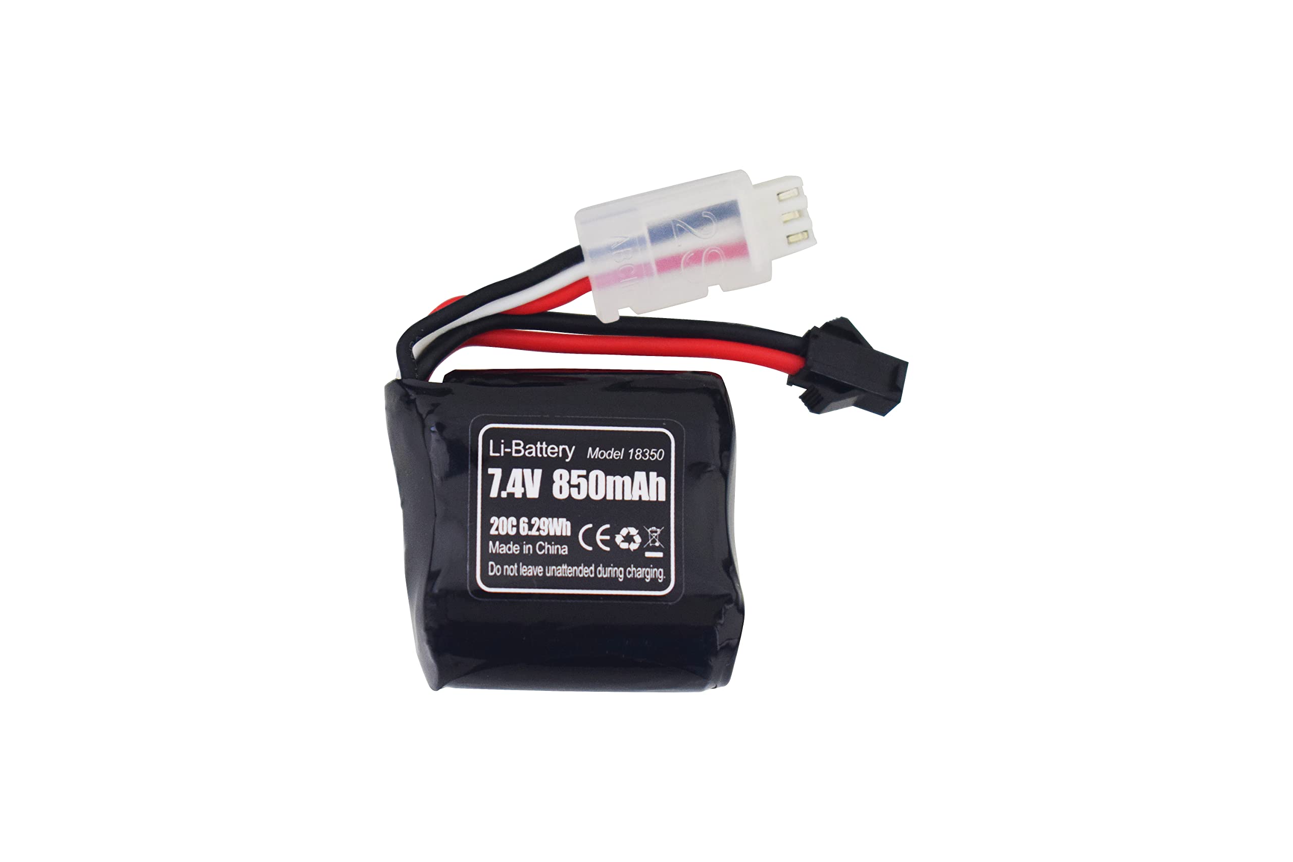 2 Batterie Al Litio 7.4V 850mAh SM-2P Per Syma Q2 Q3 E Skytech – Per Barche E Modelli RC - 2