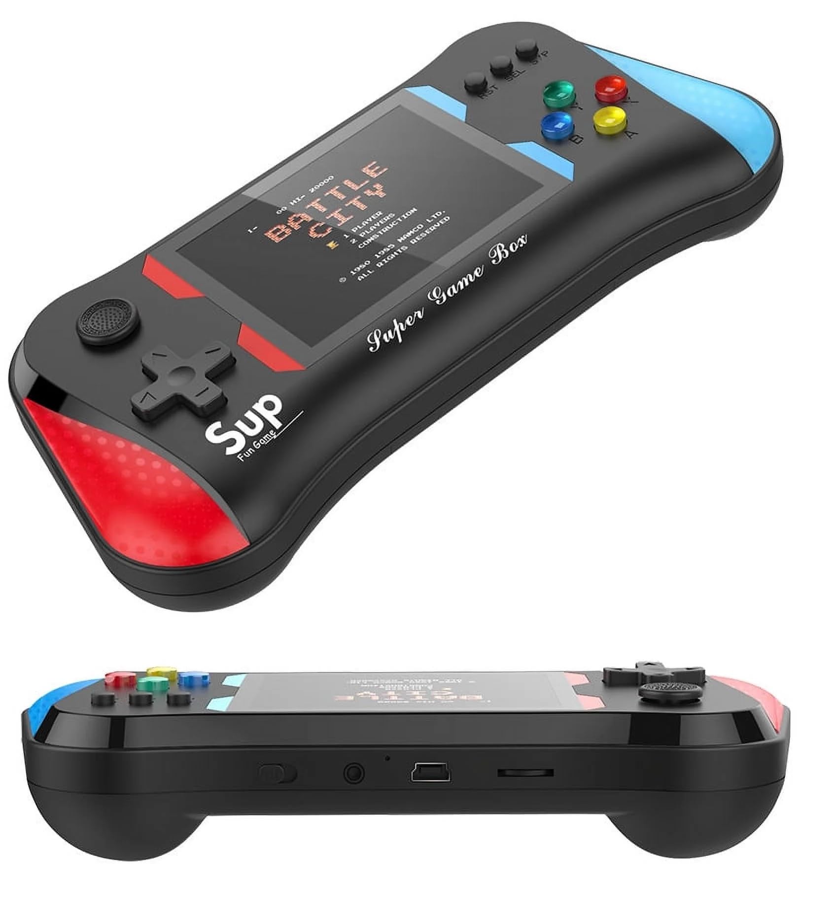 TMG Handheld Game Console,500 Classical Games Retro Video Games Player 3.5' Color Screen Support Connecting TV Game for Kids Boys,Birthday Gifts.(Black)