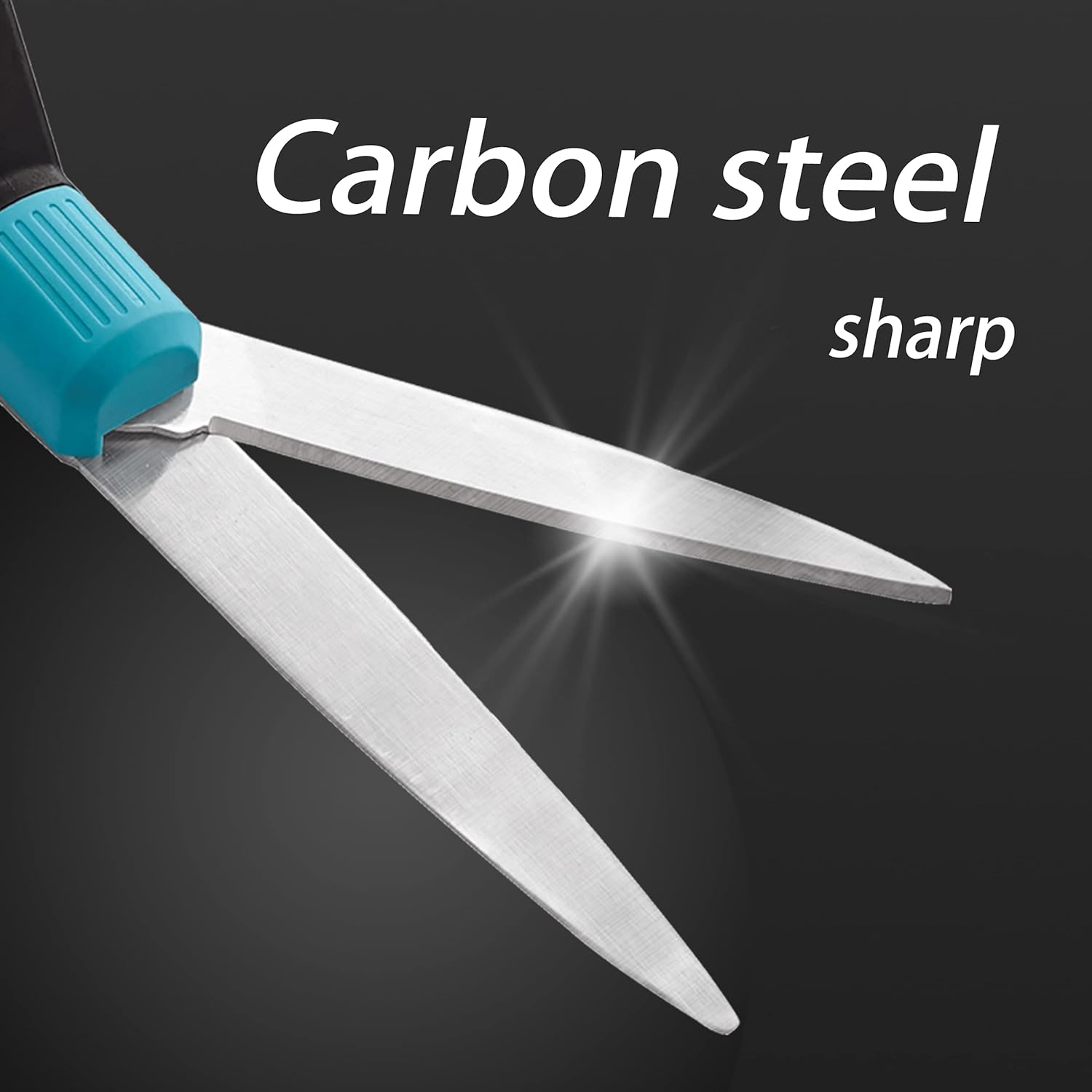 CYRUS 14-Inch Handheld Grass Shears with 360° Rotating Head - Premium Carbon Steel Plant Cutting Scissors Ergonomic Handle & Safety Lock Garden Shears for Lawn, Hedges, Fences - Image 6