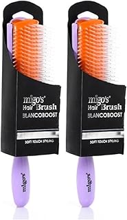 فرشاة الشعر ميجوس بتصميم مستطيل من اريكس، (عبوة من قطعتين)