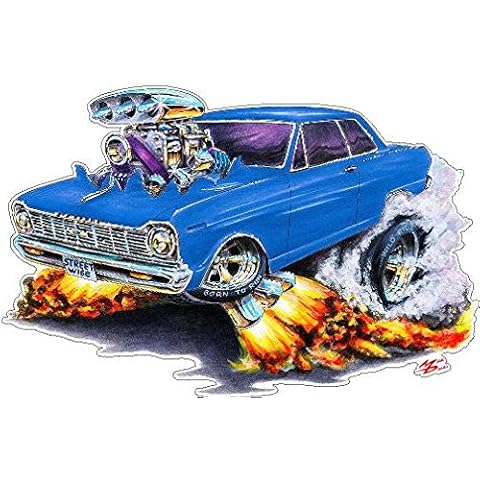 1962-65 Nova FB Wall Decal Vintage 3D Cartoon Car Movable Stickers Vinyl Wall Stickers for Kids Room Cover