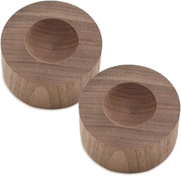 Wooden Essential Oil Diffuser 2 PCS Walnut Wood Aromatherapy Diffuser, Small Cylinder Passive Diffuser for Home Office Car Wardrobe Yoga Hall and SPA