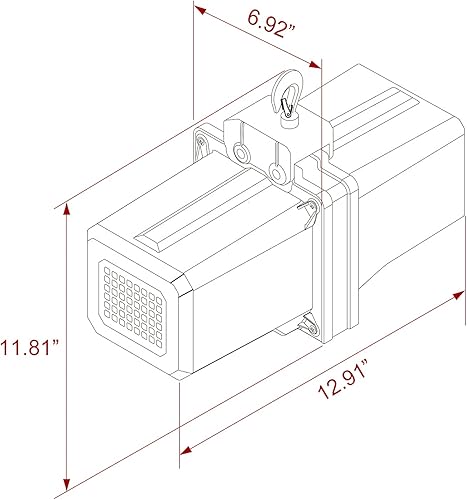 Miniatura 6 de Partsam 1100lbs Lift Eléctrico de Cadena Monofásico Grúa para Garaje Techo Polea Cabrestante Gancho de Montaje de Cadena G80 con Control Colgante y