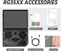 Vista 5 de RG35XX 2024 Retro Gaming Consoles with 64GB Card rg35xx Handheld Game Console 3.5 inch IPS Screen Linux System Classic Emulator Hand Held Gaming