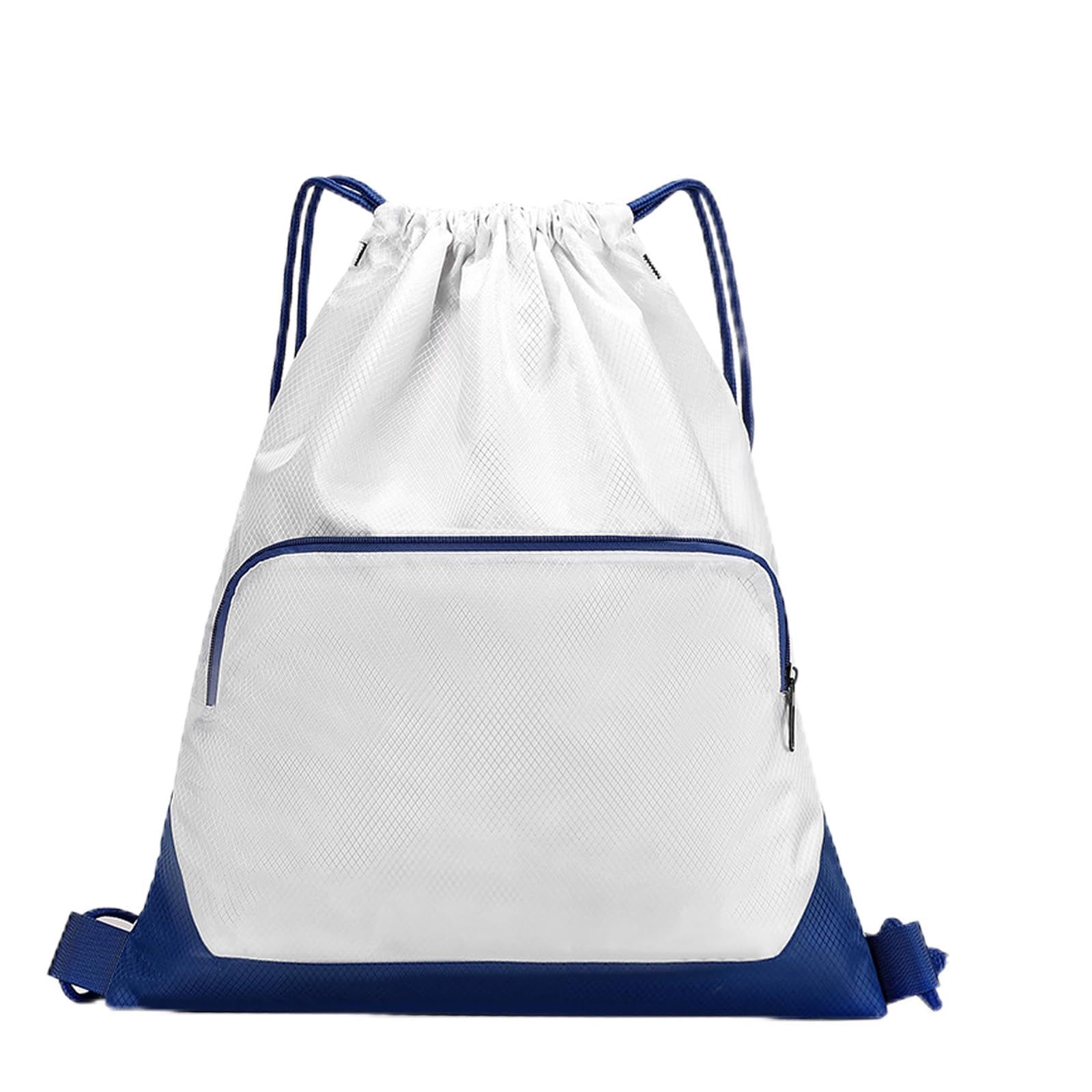 Futuhada Mochila con Cordón Deportiva Impermeable, Bolsa de Gimnasio de Gran Capacidad con Bolsillo Exterior, Saco de Cuerdas para Hombre y Mujer, bolsa de Natación, Viaje, Colegio, Playa — view 8