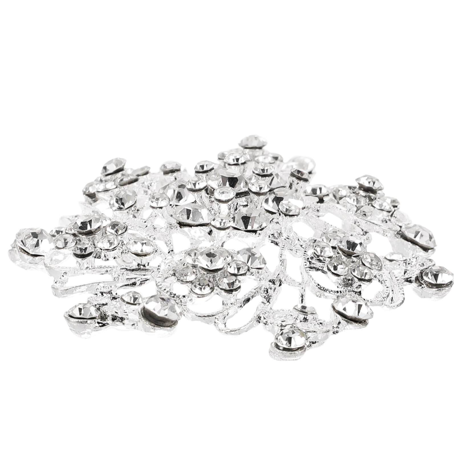 Broche de Flores de Diamantes de Mina de Metal para Mujeres Part de Solapa Decorativa