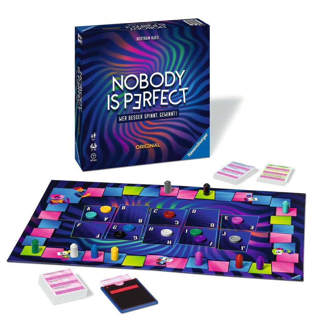 Ravensburger 26845 - Nobody is Perfect - Gioco di Capodanno, gioco di carte per tutta la famiglia, giochi per adulti, giochi da tavolo, giochi da tavolo per 3-10 giocatori, a partire da 14 anni