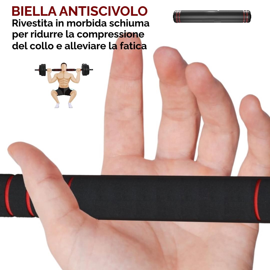 Set Manubri Regolabili Convertibili in Bilanciere 6 in 1 Kettlebell Supporto Flessioni VARI PESI DISPONIBILI 10-40 kg