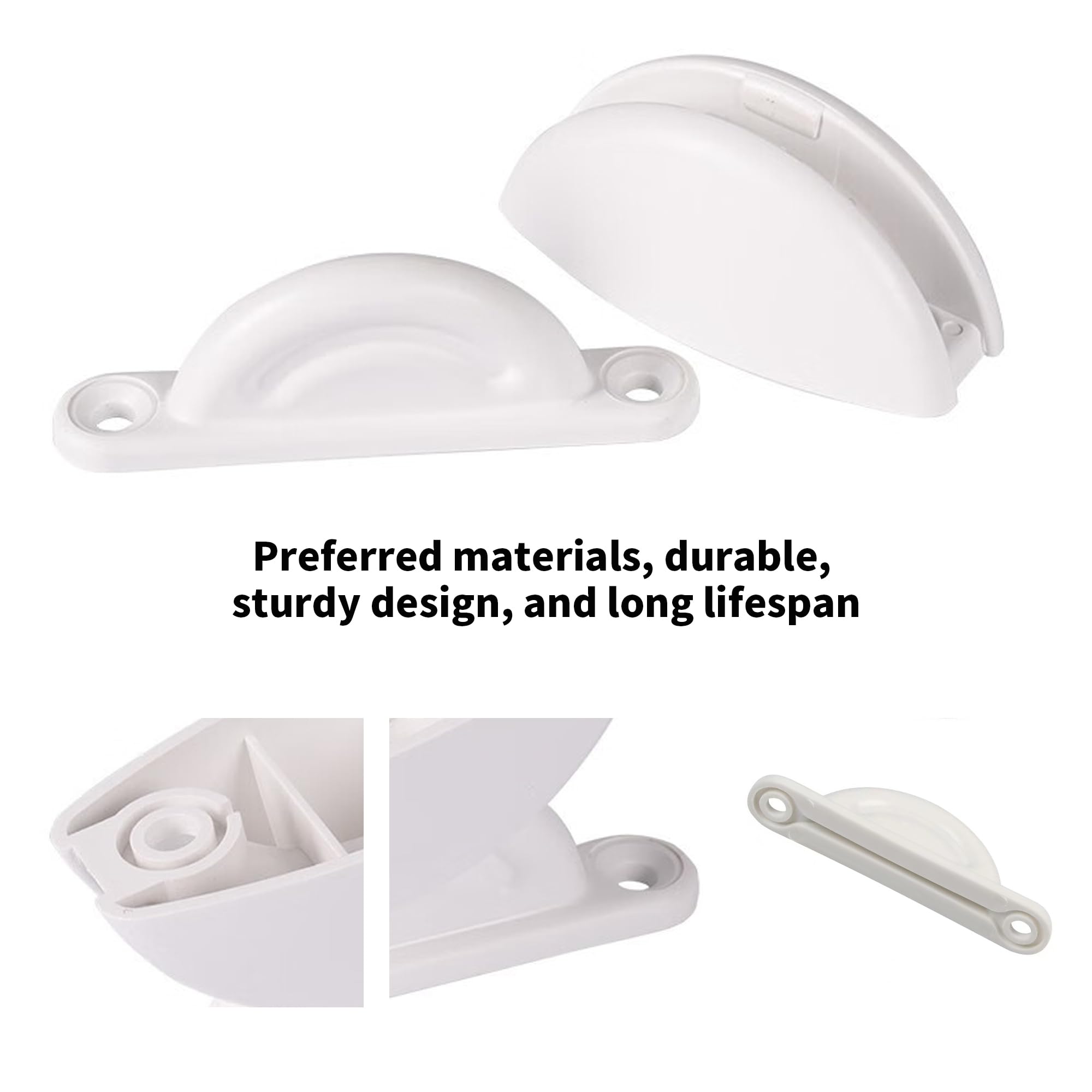 Fermaporta Magnetico Per Camper, Roulotte E Caravan - Colore Bianco - Xukey