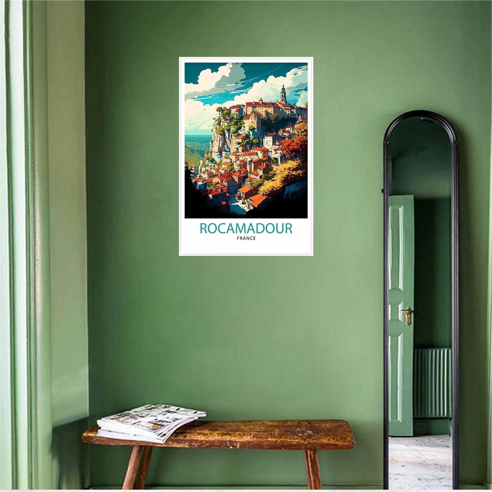 Toile Art Royan France Plage Vintage - Affiche Décorative 40x60cm Sans Cadre
