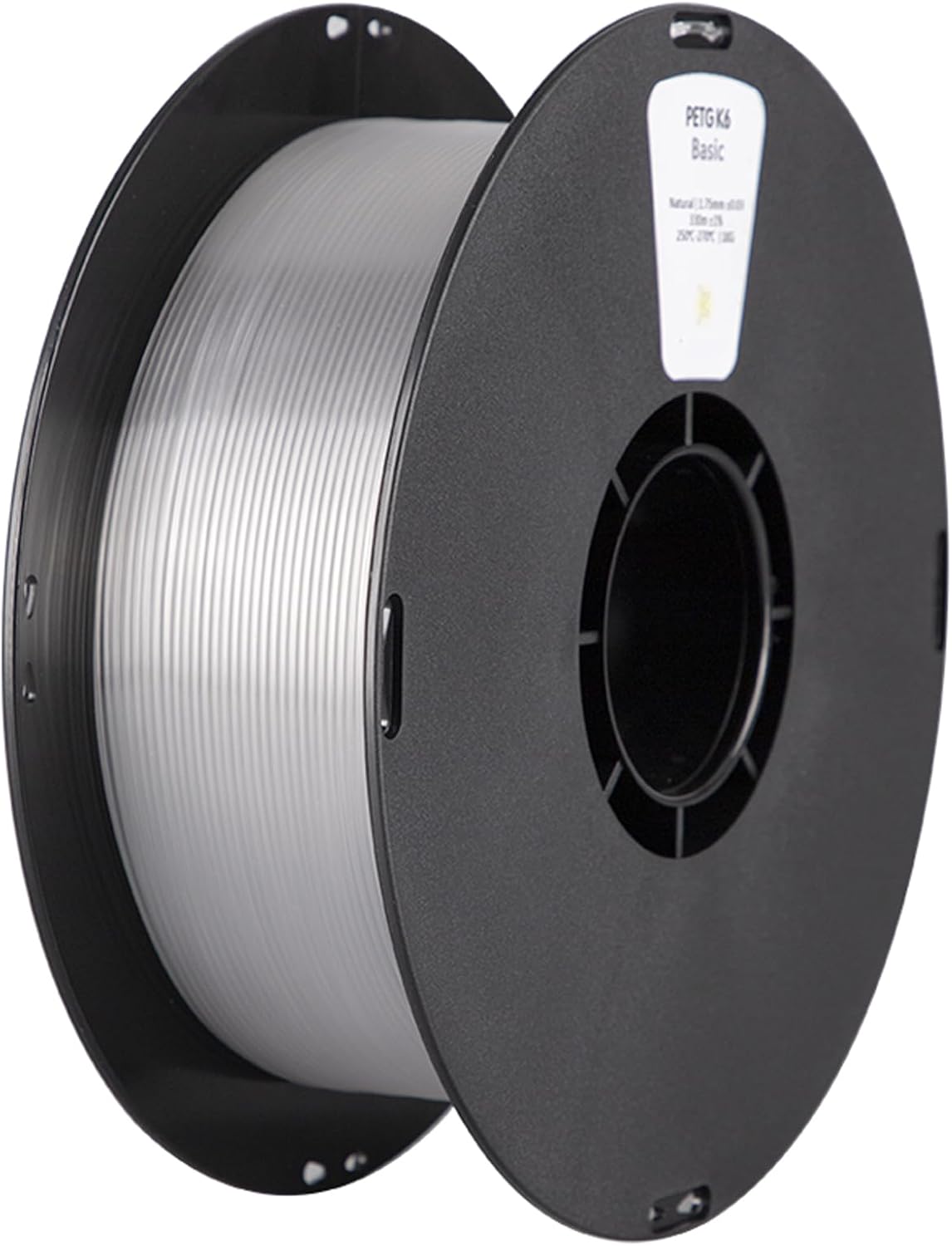 PETG Filament 1.75mm, High Heat Resistance, Food Contact Grade, Chemical Resistance, 3D Printer Filament 1kg Spool, Transparent