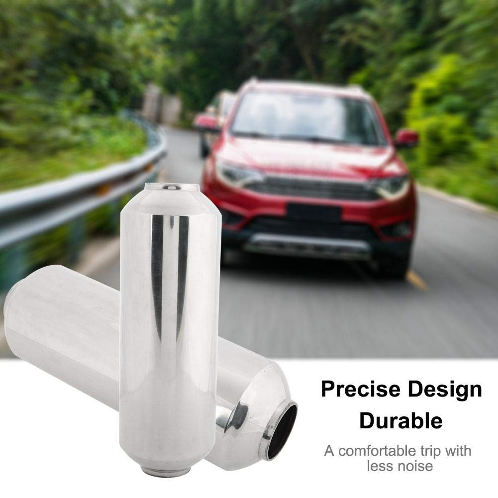 Silenziatore Universale Per Auto In Acciaio Inox - Diametro 58mm | Per Riduzione Rumore Scarico, Design Elegante
