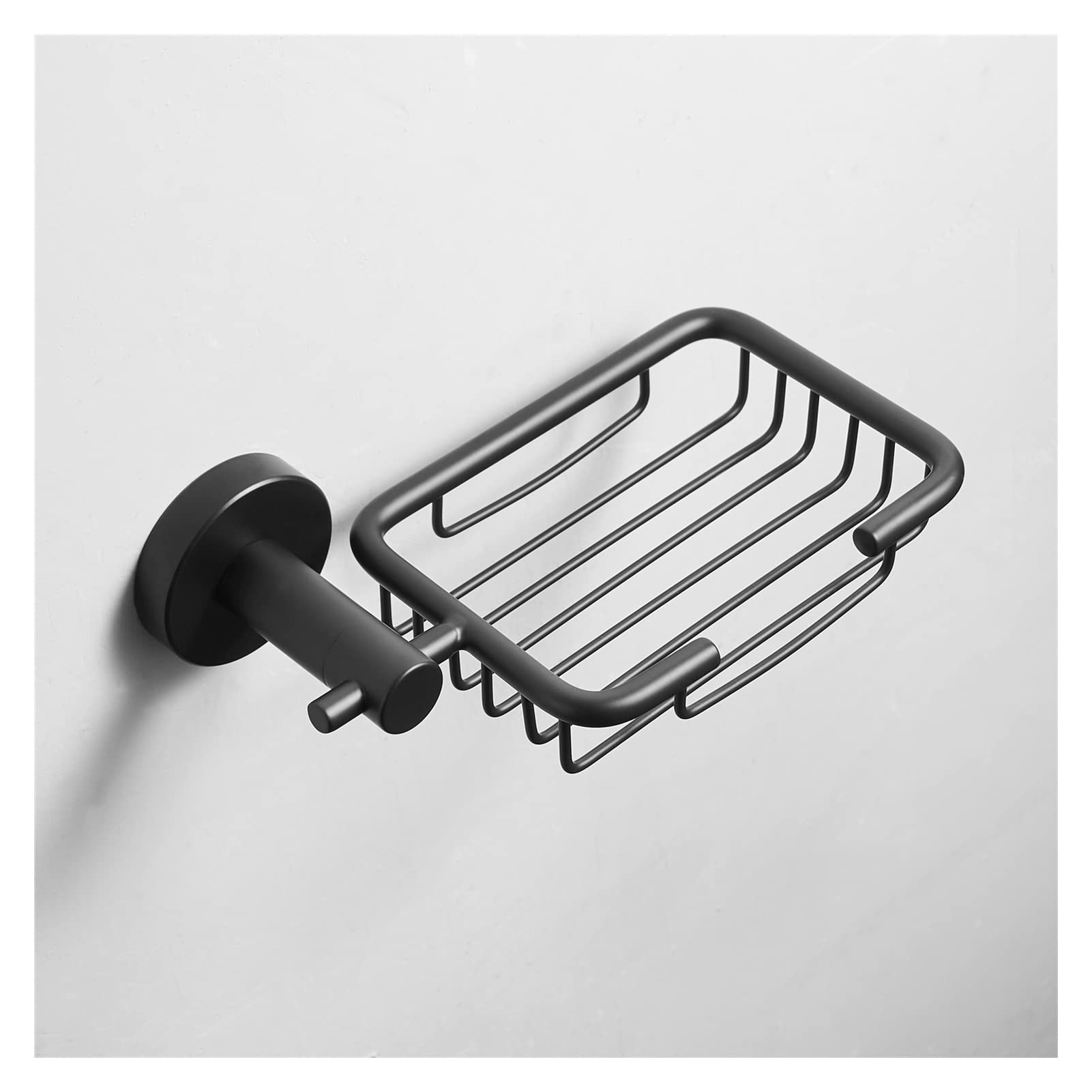 Jabonera Jabonera, jabonera, jabonera, soporte de jabón, jabonera de acero inoxidable 304, color negro, accesorios de baño, jabonera de ducha, jabonera de pared for baño, 1 pieza(Brushed)