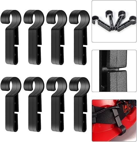 Miniatura 2 de iplusmile 8 clips de luz para casco, ganchos de luz para casco, accesorios de montaje en casco de bordes estrechos para gorras de seguridad