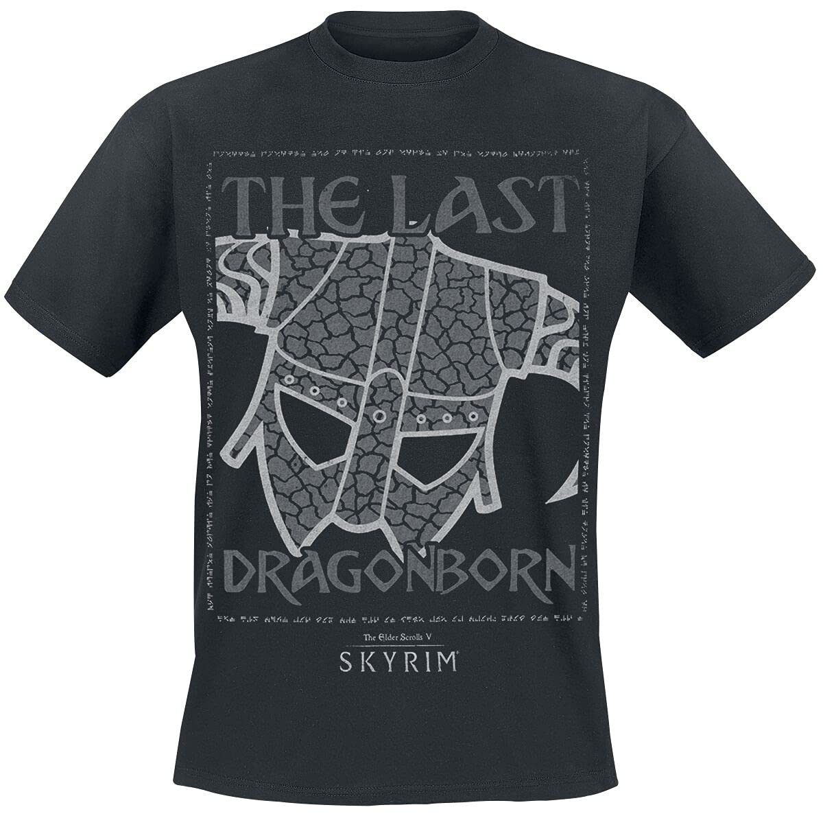 The Elder Scrolls V Skyrim The Last Dragonborn Camiseta Negro L 100% algodón Regular