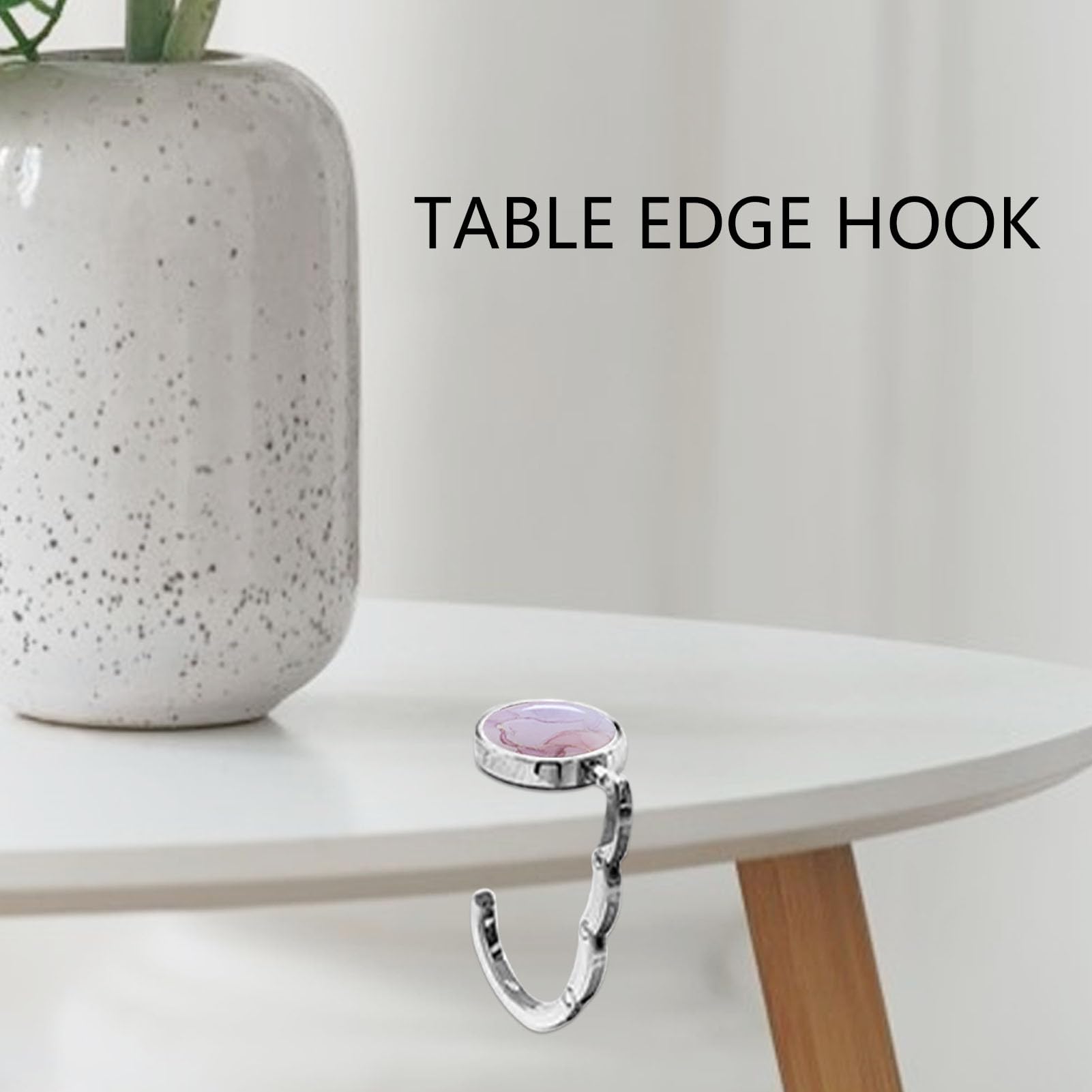 Handtashaak voor tafel, ronde opvouwbare portemonneehanger voor tafel - tassenhanger voor vrouwen en meisjes voor portemonnee, tashaken voor tafels, portemonnee houder haak Bellv