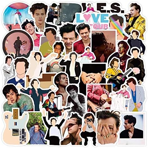 Stickers Harry Styles One Direction 1D 100 Vinyl Decals For Laptops, Phones, Phone Case, Consoles, Walls, Luggage Case, Books, Bottle - 100 (1 each design)
