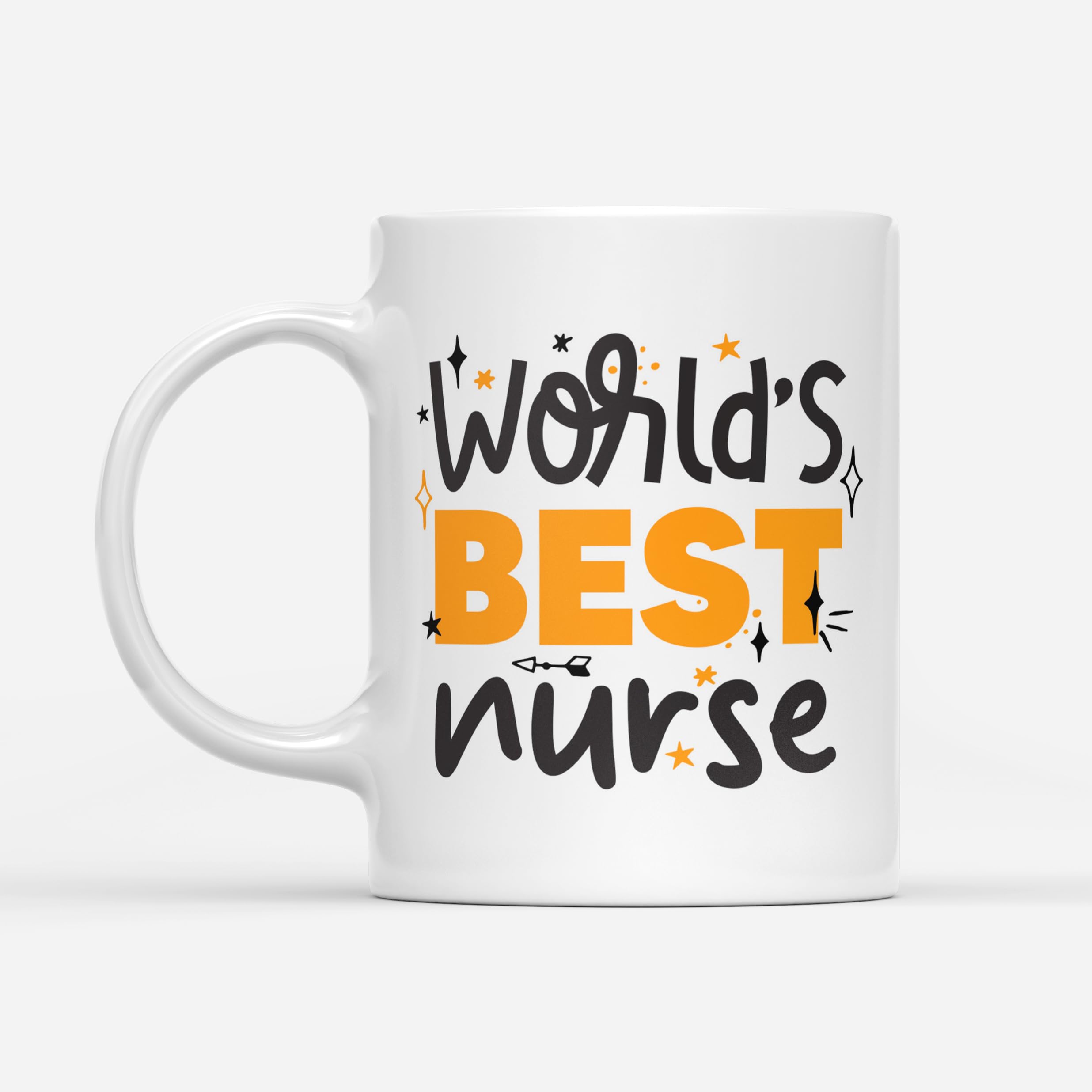 DV DESIGN 1 x World's Best Nurse Mug - Doctor House Fan Hobby Job Greatest Birthday Boys Girls Men Women Travel Drinks Cup #82721