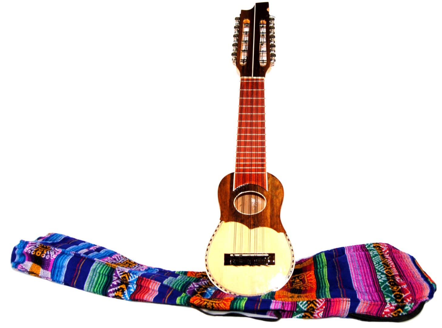 Walaychayo Hualaycho Charango, 10-saitig, inkl. traditionellem Aguayo-Etui