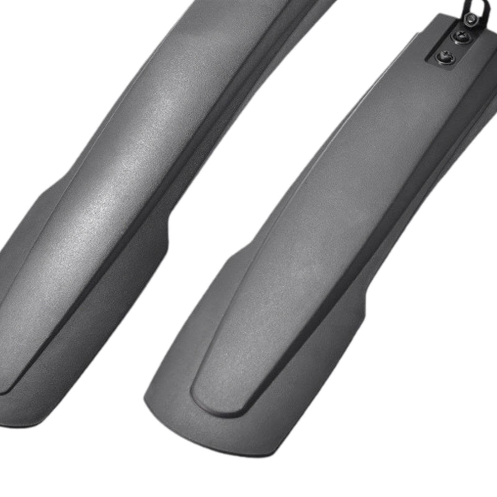 MagiDeal 2X Bicycle Fender Accessory Simple Installation Decoration Against Splashing Water Dirt Adjustable Angle Direct Replace Black