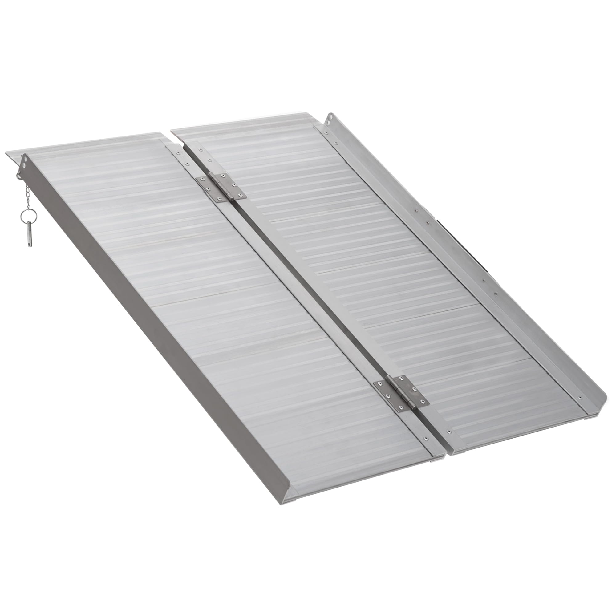 HOMCOM Aluminiowa poręcz do wózków inwalidzkich z obramowaniem maksymalne obciążenie 270 kg 91 x 74 cm