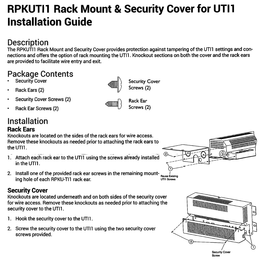 Kit de support Bogen RPKUTI1 avec accessoires de fixation complets - 3