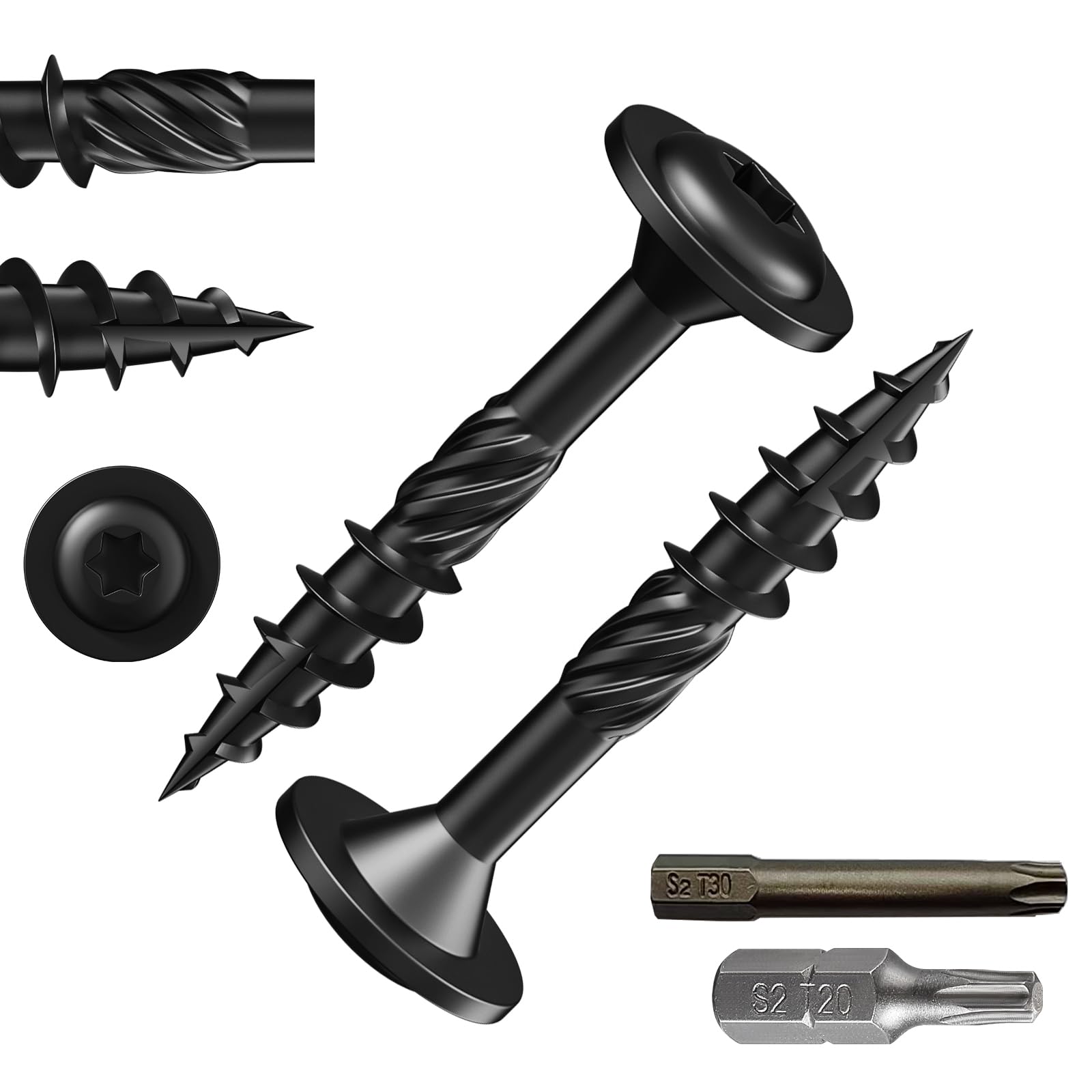 Wensilon Lag Screws - 91PCS Structural Screws -21 Wensilon Lag Screws - 91PCS Structural Screws -21