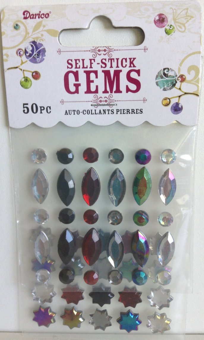 Stickers gemmes scrapbooking Darice strass autocollants ovales