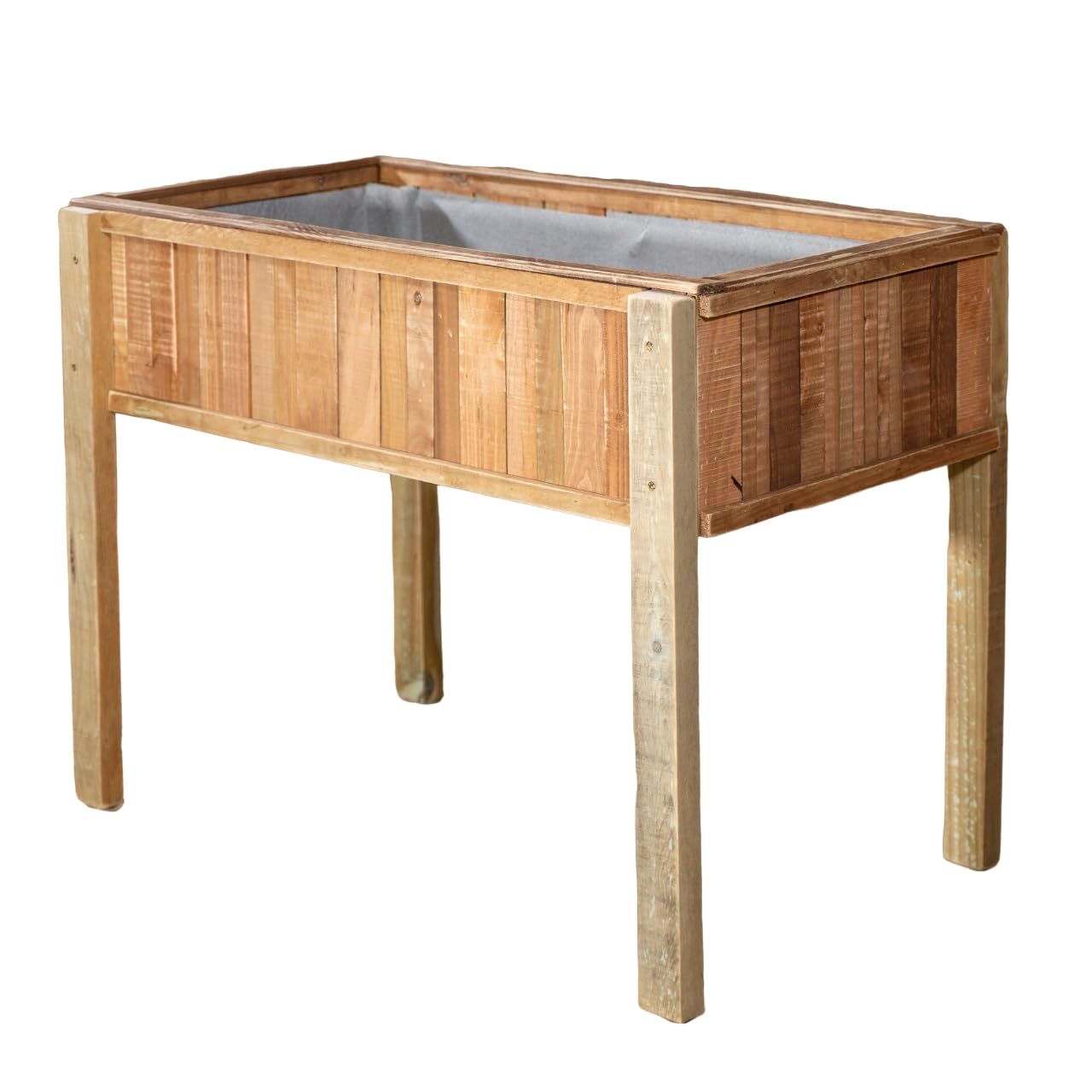 Mesa de Cultivo VIDAHUERTO: Huerto Urbano Vintage con Maderas recicladas y Estilo único - ENVIÓ Gratuito