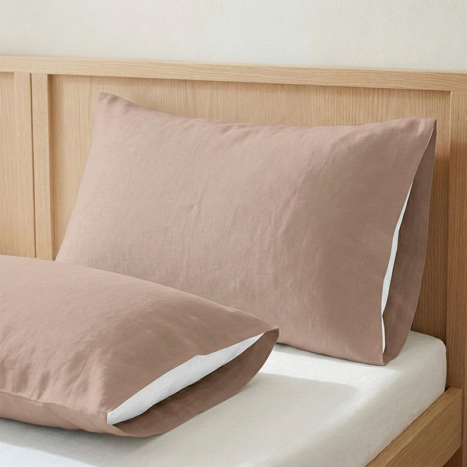 ECOMMERC3 | Pillowcase 105 100% Cotton - Nude Pink Pillowcase Softness and Freshness for a Breathable, Hypoallergenic and Durable Sleep