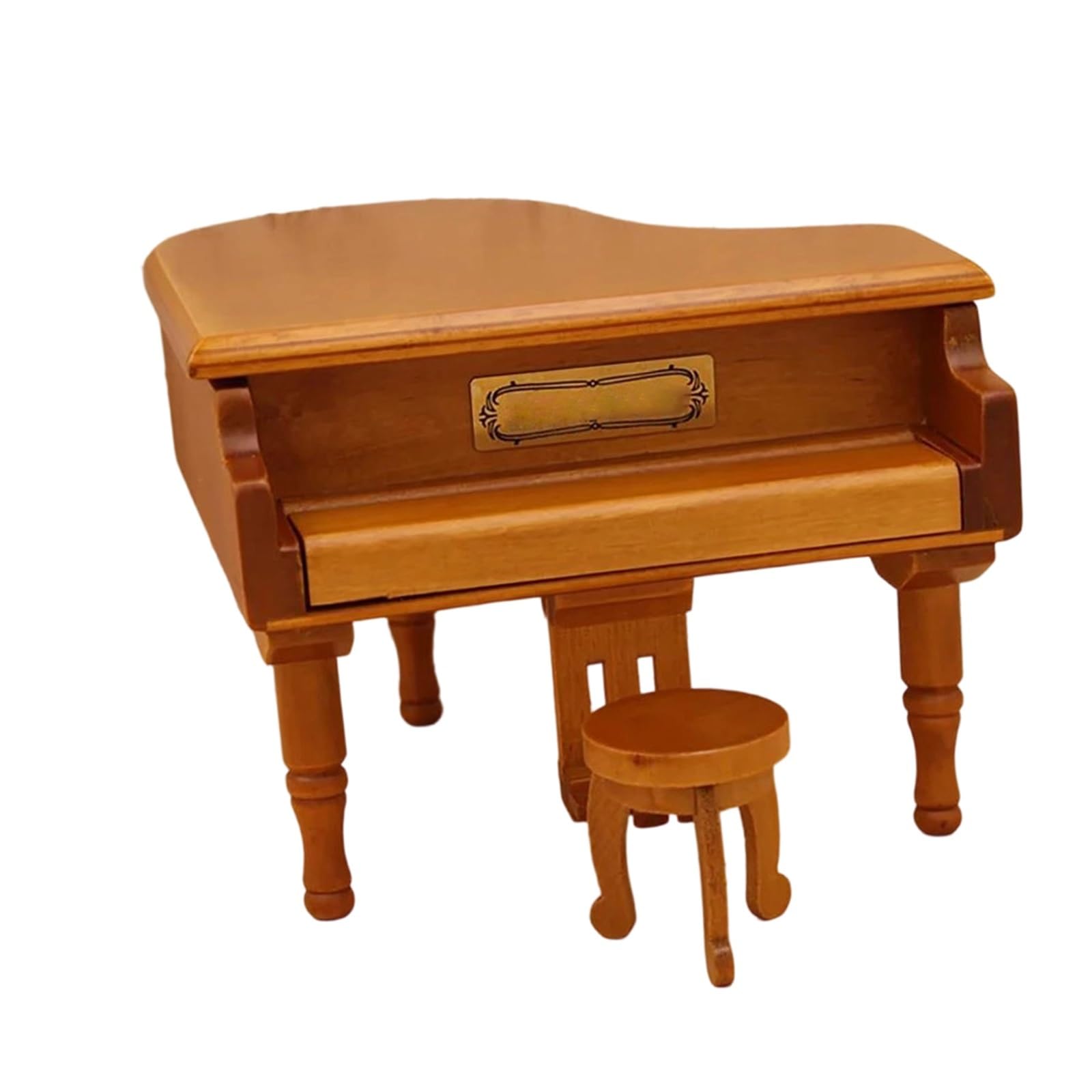 Ozdoby na instrumenty muzyczne Miniaturowy model fortepianu koncertowego z ozdobami instrumentów muzycznych(Light brown)