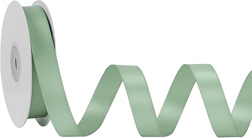 Miniatura 67 de LIUYAXI Cinta de satén roja de doble cara, 1/4 pulgadas x 50 yardas continuas, cintas finas perfectas para envolver regalos, tarjetas de invitación