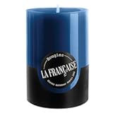 Pillar Candle - Made in Tunisia&comma; Blue Color&comma; &plus;&sol;- 50-Hour Burn Time - 2&period;76 x ‎3&period;94 inches