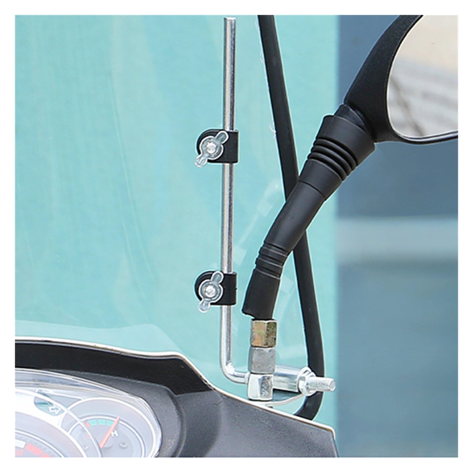 Deflettore Vento Parabrezza Per Moto Parabrezza Con Staffa Regolabile Visiera Per Schermo Antivento Spoiler Deflettore D'aria Parabrezza Cupolino