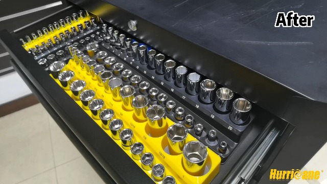 HURRICANE Magnetic Socket Organizer Set, 6 Piece Socket Holder Set