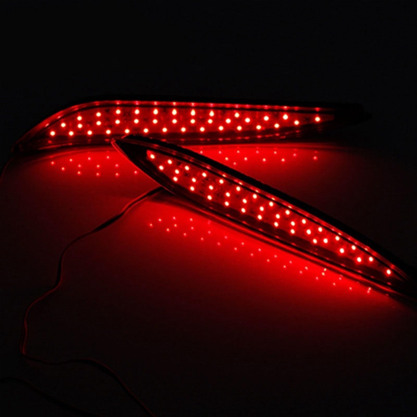 MEIZIYU 1 Pair Car LED Rear Bumper Reflector Tail Light Fit For Hyundai Elantra 2012-2014 Signal Light Braking Running Light światła do jazdy dziennej do samochodów