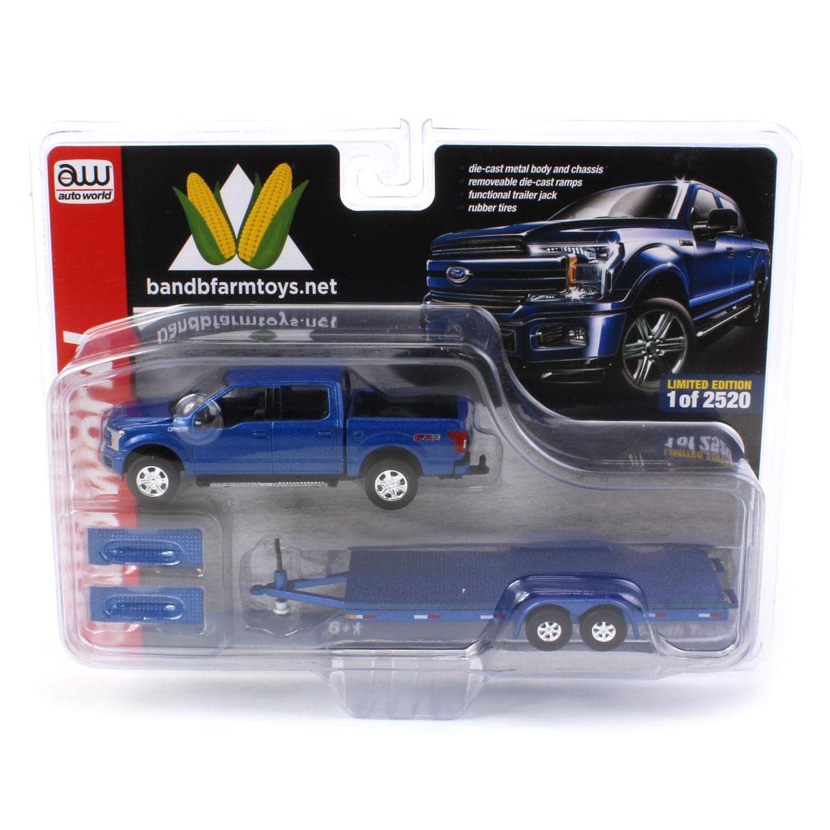 Amazon.com: 1/64 2019 Ford F-150 Blue Metallic with Blue