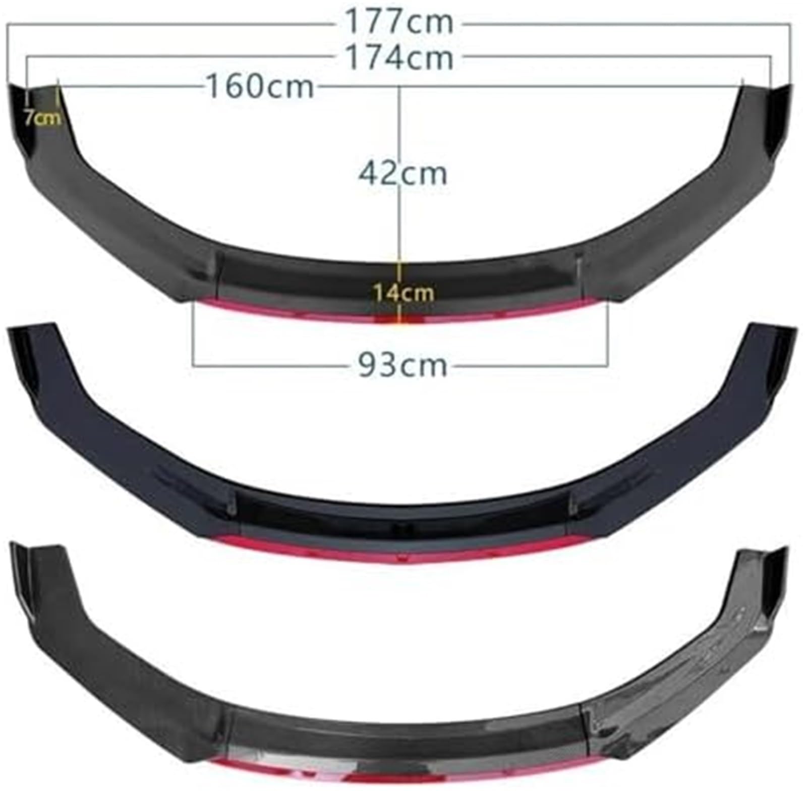 Splitter, na Q3 2012 13 14 2015 Przedni zderzak Spoiler