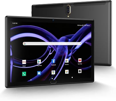 ANTEMPER Tablet 10.1 Inch-Android Tablet 64GB ROM 1TB Expandion BT5.0 WiFi 18MP Dual Camera Octa-core SC9863A 1200 * 800IPS 6000mAh Stereoscopic Dual Speakers GPS Black