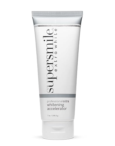 Supersmile Acelerador blanqueador profesional extra blanco, gel blanqueador de dientes seguro para esmalte, elimina eficazmente las manchas