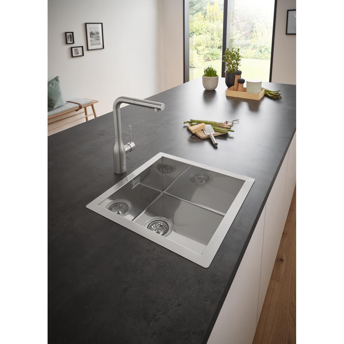 Grohe K700 Edelstahlküchenspüle - 1 Becken, 60 cm 31726SD1 Edelstahlspüle