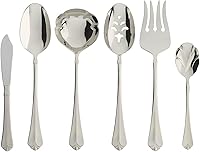 Oneida Juilliard 6-Piece Serving Set - Premium 18/10 Stainless Steel Mirror Finish Flatware