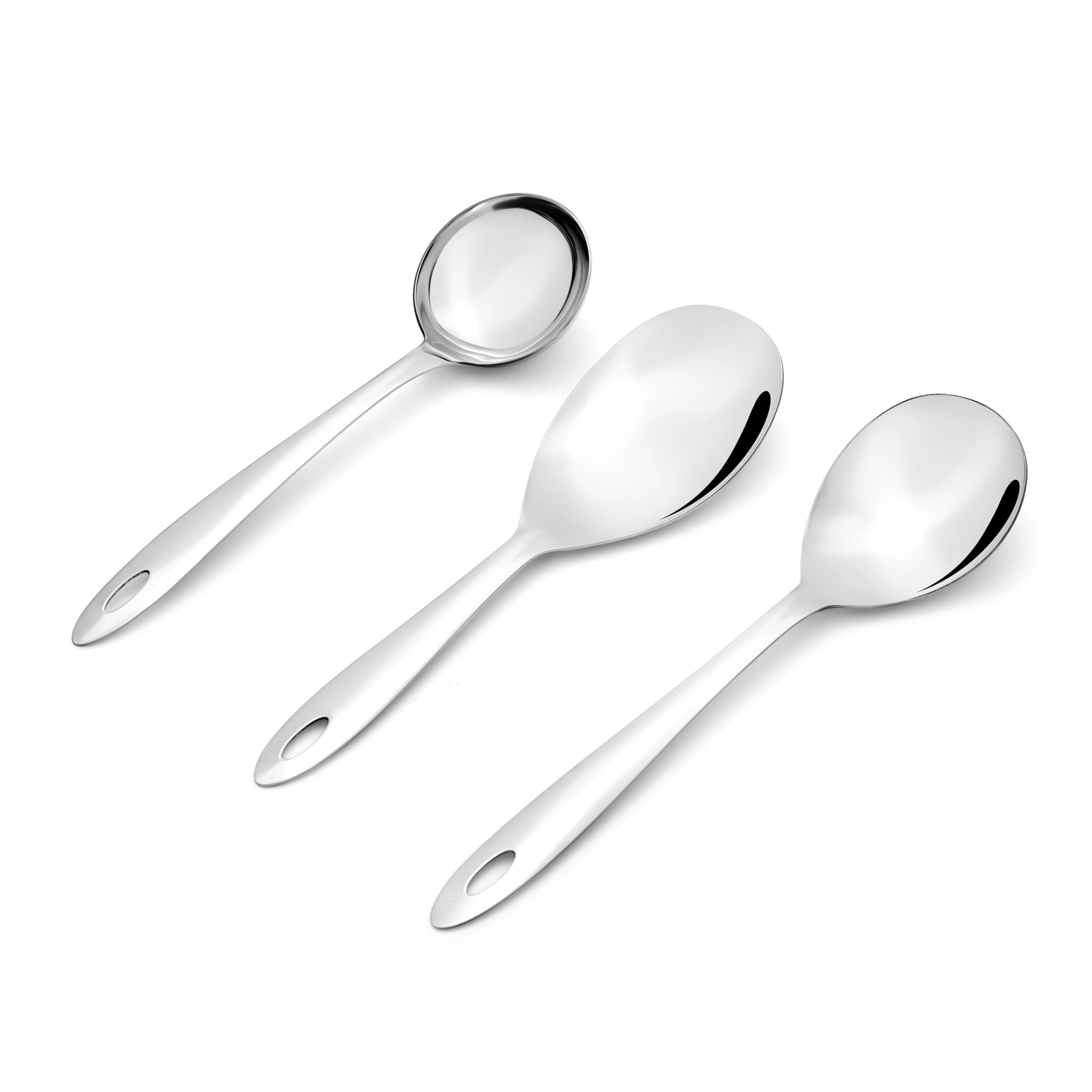 Montavo Stainless Steel Serving Utensil Set - 3 Piece -8