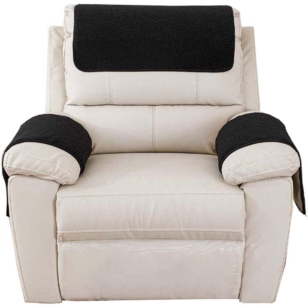 Sofa Armrest Cover Recliner Chair Headrest Cover for 1/2/3 Seat Arm Cover Armchair Slipcover Nonslip Quilted Furniture Protector for Pets Sofa Couch ( Color : B13 , Size : 1-seater/3pcs(2pocket) )