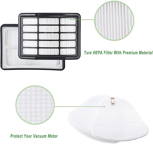 Miniatura 4 de Piezas de repuesto de filtro para Shark Navigator Lift-Away Vacuum ZU503AMZ CU500 NV350 NV351 NV352 NV355 NV356 NV357 NV360 NV370 NV380 NV391 UV440