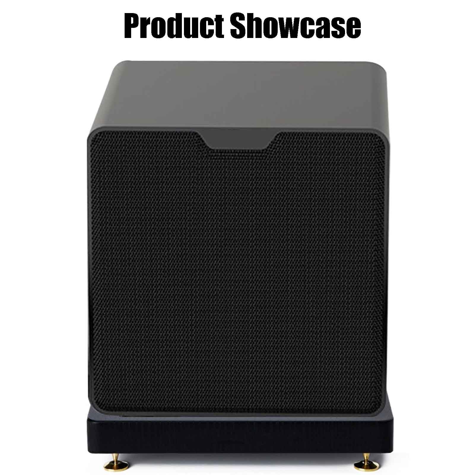 Soporte de altavoz de pie con almohadilla de absorción de golpes de audio para subwoofer y bandeja antivibración de picos de cobre puro para mejorar la calidad de sonido y estabilidad
