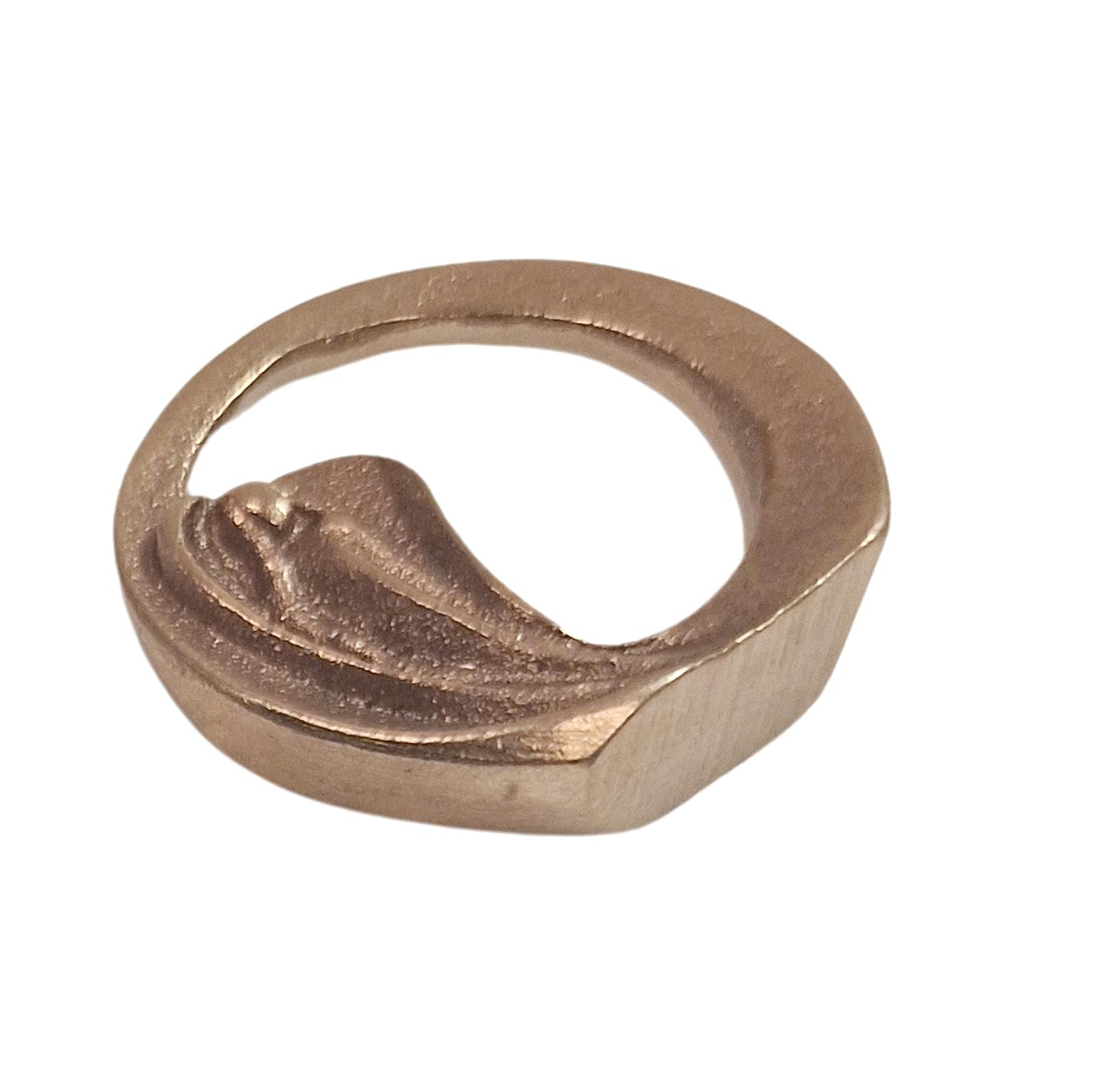 Herzmensch Goldene Engel Herz Figur 8 cm aus massiver Bronze - Schutzengel Geschenk zur Hochzeit, Geburt, Geburtstag Weihnachten, Genesung